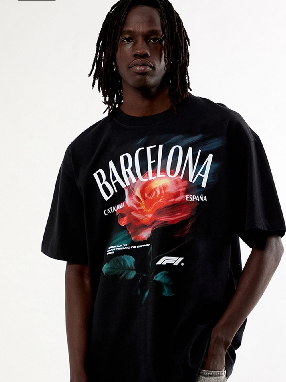 PacSun Barcelona Spain Speed Bloom Short Sleeve Tee - organic cotton size medium